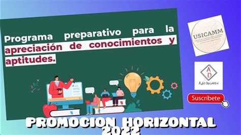 Aula Docente Programa Preparativo Para La Apreciacion De Conocimientos