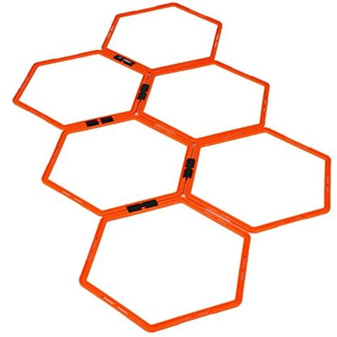 Efitment Hexagonal Hex Speed Rings Agility Rings Training Rings