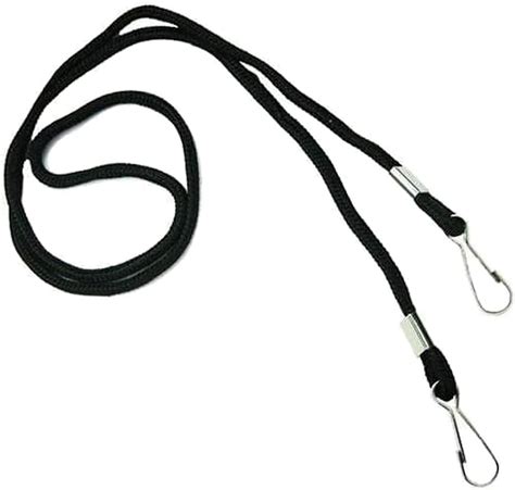 100 Pack Double Clip Lanyards For Special Events Open