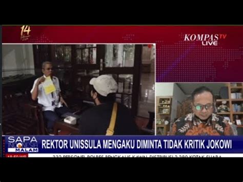 Pengakuan Rektor Unissula Diminta Tidak Kritik Youtube