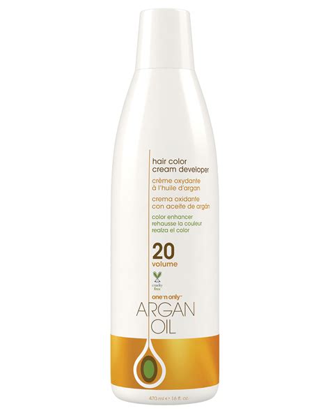 Argan Oil Hair Color Cream Developer Volume 20 One N Only Hair Care