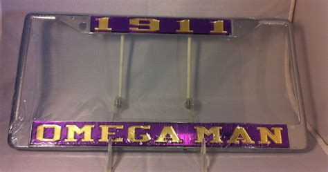 Omega Psi Phi Fraternity Omega Man License Plate Frame Brothers And