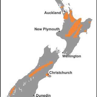 Map of geothermal systems in the Taupō Volcanic Zone. | Download Scientific Diagram