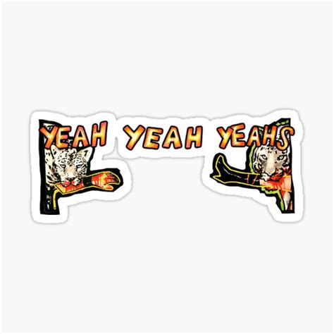 "Yeah Yeah Yeahs Logo" Sticker for Sale by whilhedal | Redbubble