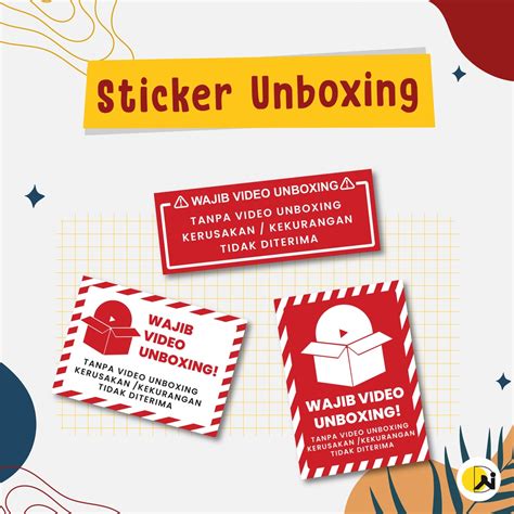 Jual Sticker Unboxing Stiker Unboxing Stiker Label Pengiriman