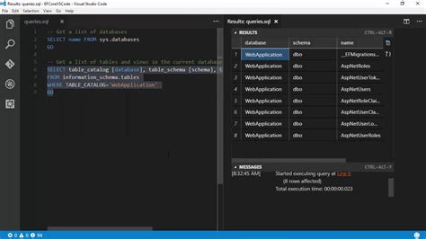 Mssql Extension For Vs Code Youtube