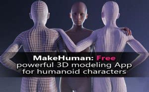 Creating D Characters With Makehuman Software Free