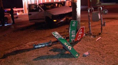 Tulsa Police Driver Hits Buick Pole After Leaving Bar