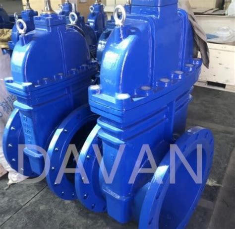 Cast Ductile Iron Ggg Flanged Rubber Resilient Seat Awwa C Gate