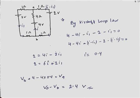 In The Circuit Shown The Potential Difference