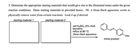 Solved Determine The Appropriate Starting Materials That Chegg