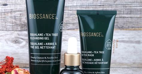 Biossance Squalane Tea Tree Cleansing Gel Detox Mask Balancing