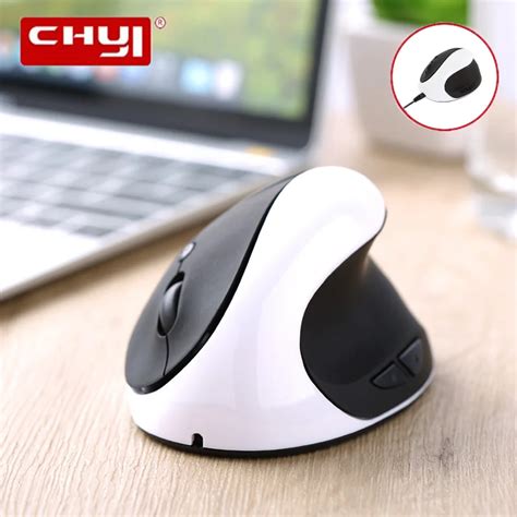 CHYI ratón inalámbrico de mano derecha e izquierda Mouse Vertical