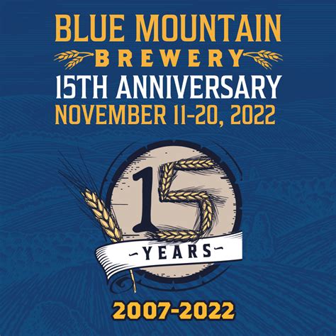 15th Anniversary Celebration Blue Mountain Brewery