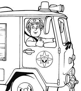 Fireman Sam Colouring In Cartoonito Uk Fireman Birthday Firefighter