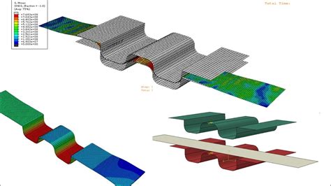 Sheet Metal Bending Process Using Abaqus Youtube