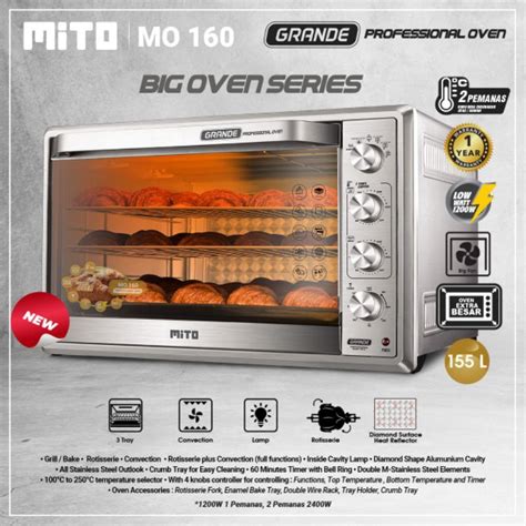 Jual Mito Profesional Electric Oven Grande Mo Shopee Indonesia