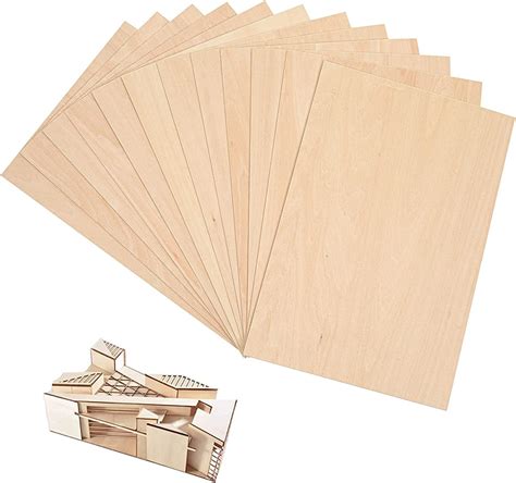 Buy 12 Pack 12”x8”x18” Basswood Sheets For Crafts Perfect For Architectural Models Drawing