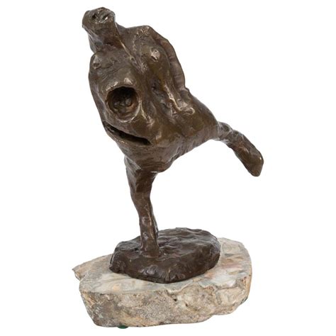 Marble And Bronze Sculpture Of A Dancing Woman Holding A Tambourine For