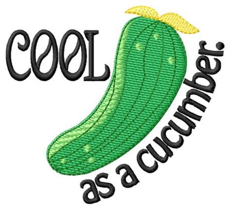 Cool Cucumber Machine Embroidery Design Embroidery Library At