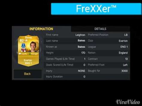 Fifa Squad Builder K Barclays Frexxer Youtube