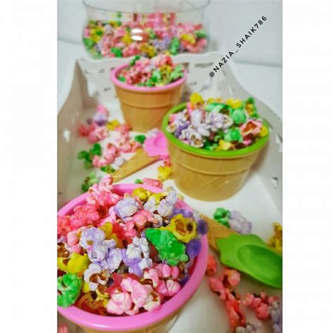 Coloured Popcorn recipe by Nazia Shaik