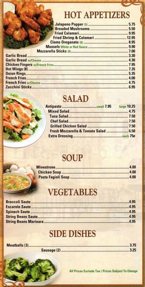 resturant menus | Attilios Italian Restaurant & Pizzeria Menu # ...