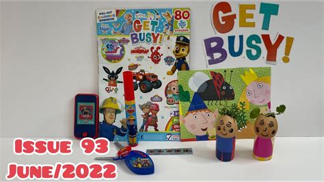 Get Busy Magazine Issue June With Fire Man Sam Emergency