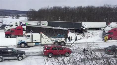 Deadly Massive Multi Car Pileup Closes Pennsylvania Interstate