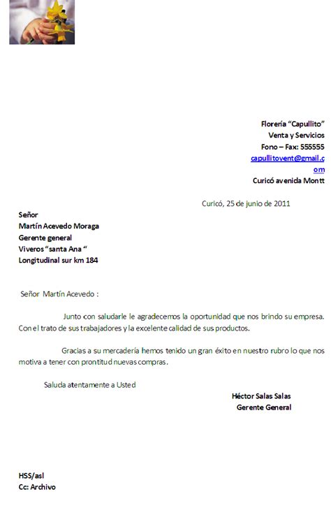 Carta Comercial De Recepcion