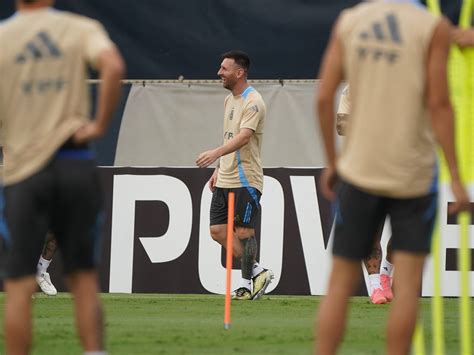 La Selección Argentina se entrenó en Miami para la final de la Copa