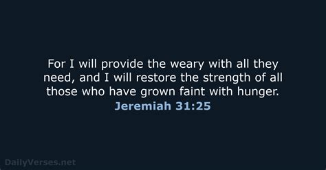 November 21 2023 Bible Verse Of The Day NCB Jeremiah 31 25