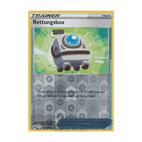 Rettungsbox 142 159 REVERSE HOLO Zenit der Könige Pokemon Karte kaufen