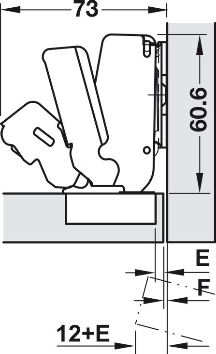 Concealed Hinge Salice 200 Series 165 Inset Mounting In The