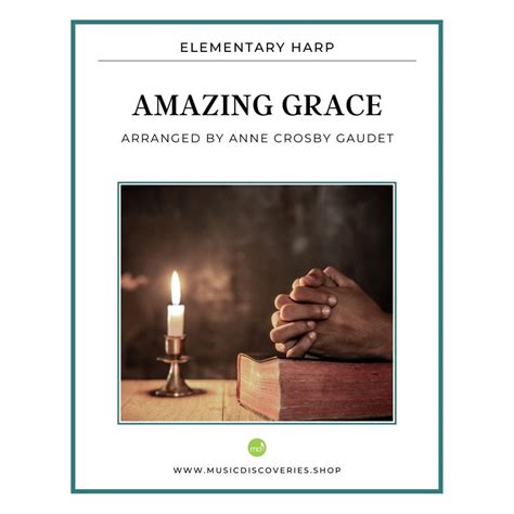 Amazing Grace, late elementary harp sheet music – Music Discoveries