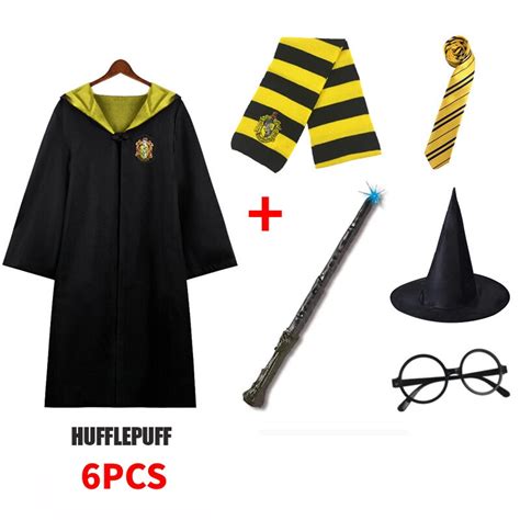 Harry Potter Capa Bata Cosplay Disfraces Gryffindor Slytherin Ravenclaw