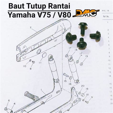 Jual Bolt Chain Cover Baut Tutup Rantai Katengkas Yamaha V V