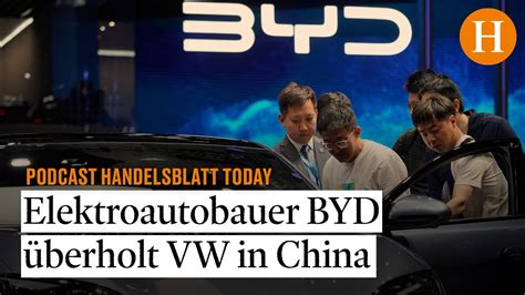 Elektroautobauer BYD überholt VW in China YouTube