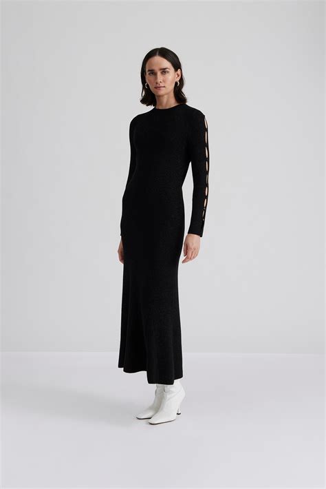 Fellie Maxi Dress Black DRESSES Malina