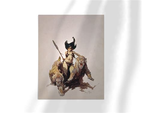 The Huntress Fine Art Print/Framed Art – Frazetta Art Museum