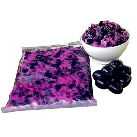 Packet Natural Frozen Jamun Pulp Packaging Size 450 G Packaging Type Plastic Box At Rs 200