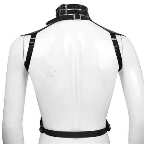 Mens Sexy Body Chest Harness Adjustable Restrain Belt Clubwear Costume