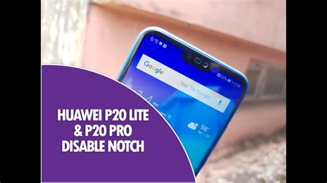 How To Disable Notch On Huawei P20 Pro And Huawei P20 Lite YouTube