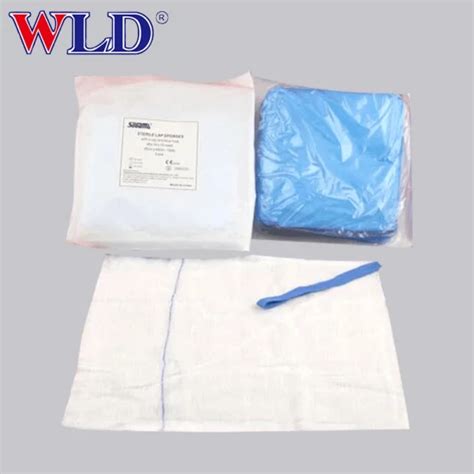 Soft Sterile Pure Cotton Laparotomy Non Woven Medical Gauze Sterile Lap