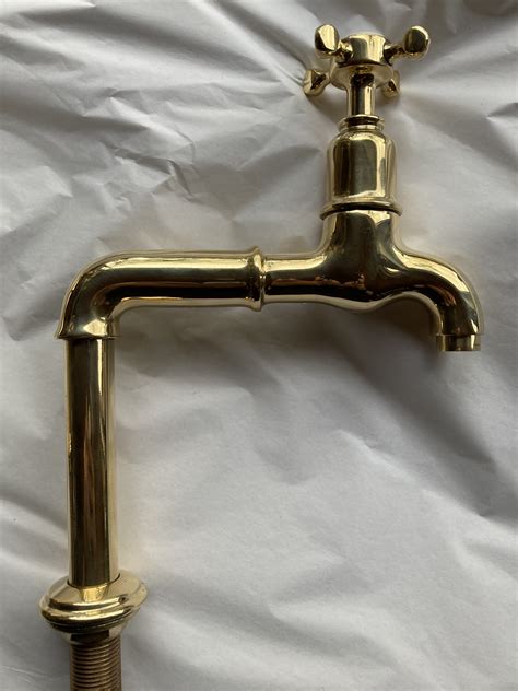 Polished Brass Bib Taps On Stands Sold Tap Refurbishment