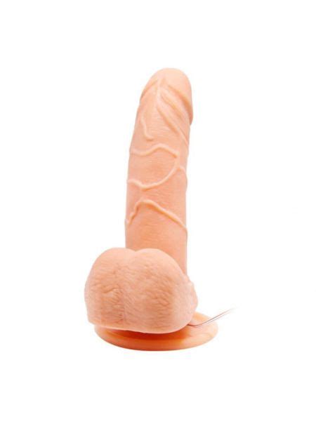 Realistyczny penis wibrujący sex dildo z jądrami 15 cm 179034 redarena pl