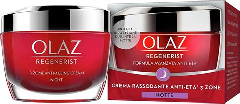 Olay Olaz Regenerist 3 Zone Crema Viso Antirughe Notte Con Acido