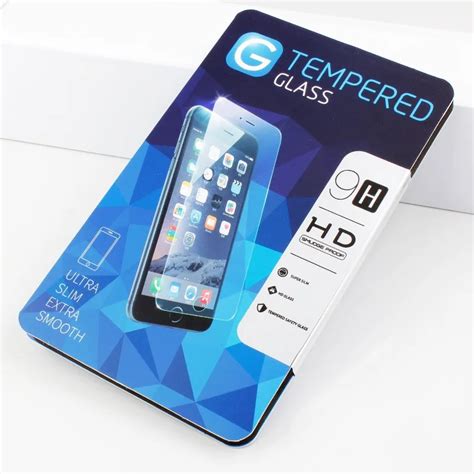 Custom Tempered Glass Screen Protective Film Packaging Paper Protector Box Buy Kraft Paper For