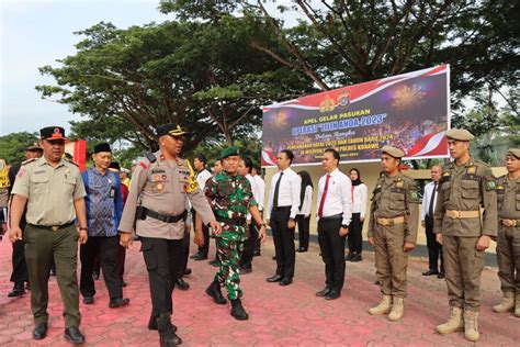 Siapkan Pengamanan Nataru Polres Konawe Gelar Apel Pasukan Operasi