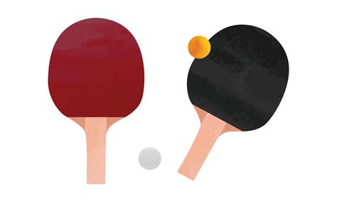 Table Tennis Racket Clipart Set Of Table Tennis Rackets And Balls